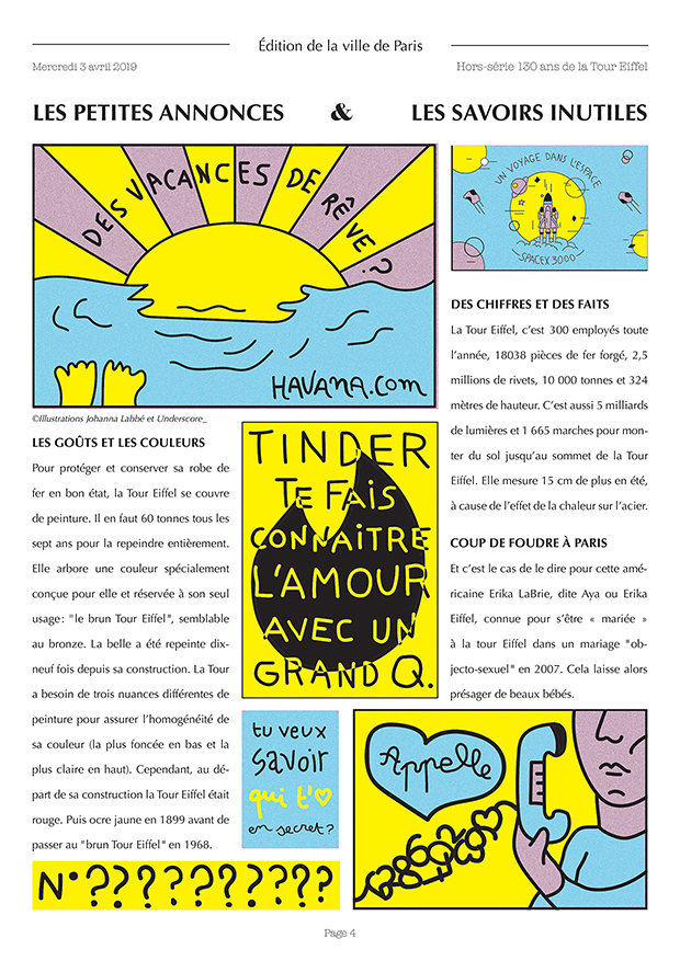 Fake newspaper extract included